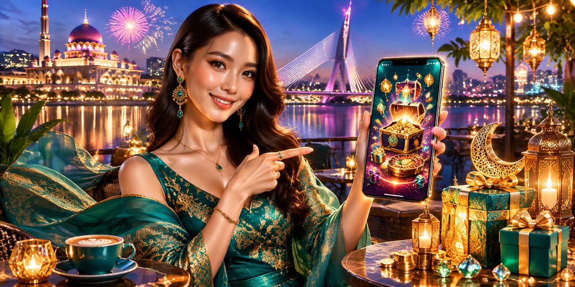 Pengguna Malaysia menggunakan telefon mudah alih untuk mendaftar dan bermain kasino t2dm dengan pakaian batik di Putrajaya