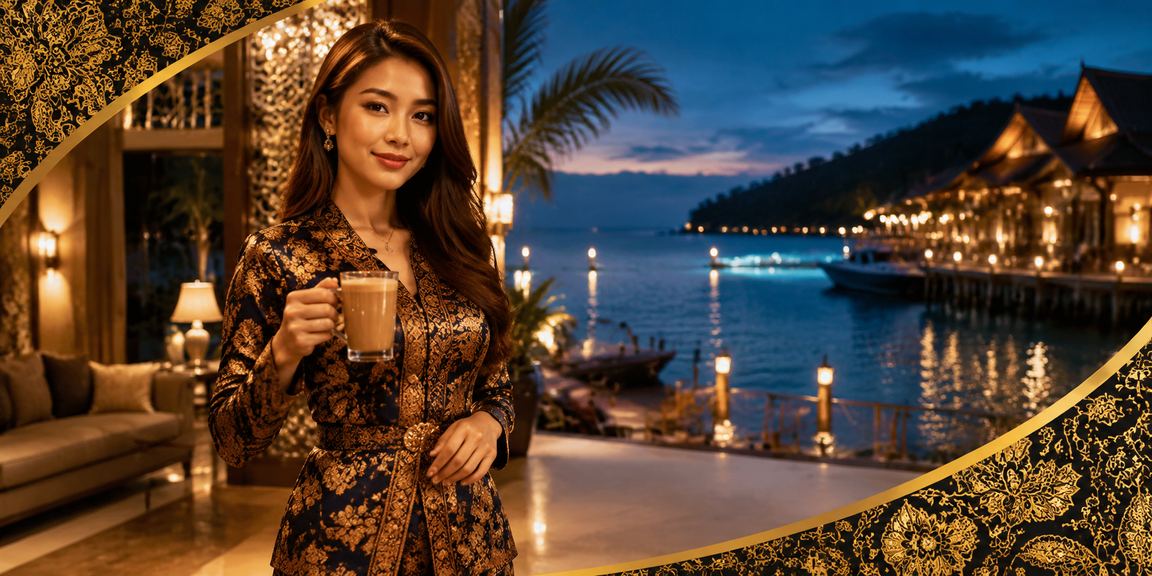 Suasana permainan VIP Baccarat di Terengganu dengan motif batik melalui t2dm